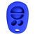 Keyless2Go Replacement Silicone Jacket Keyless Remote Cover TYOTAG44 for Toyota 4 Button Remote FCC ID: GQ43VT20T - Blue Our Automotive Brands