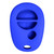 Keyless2Go Replacement Silicone Jacket Keyless Remote Cover TYOTAG33 for Toyota 3 Button Remote FCC ID: GQ43VT20T - Blue Our Brands