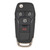 Keyless2Go 4 Button Flip Key Replacement for Ford N5F-A08TAA 164-R7986, FRD-KH4-027-AFB-ZZZZ-001