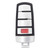Keyless2Go 4 Button Remote Slot Key Replacement for Volkswagen NBG009066T