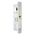 Adams Rite MS1850S Series MS Deadlock, Flat Faceplate, 1-1/8" Backset, Straight Bolt, Non-Handed - Clear Anodized