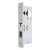 Adams Rite MS1850S Series MS Deadlock, Flat Faceplate, 1-1/2" Backset, Hookbolt, Non-Handed - Clear Anodized