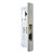 Adams Rite MS1850S Series MS Deadlock, Radius Faceplate, 1-1/8" Backset, Hookbolt, Non-Handed - Clear Anodized