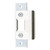 Adams Rite Adams Rite 4902 Deadlatch Strike, Flat, Short With Dust Box - Satin Stainless Steel Door Hardware