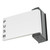 Adams Rite Adams Rite 4590 Deadlatch Paddle For 4300/4500/4900 Deadlatch Series - Pull To Left - 1-3/4 Inch Doors - Clear Anodized Door Hardware