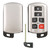 Keyless2Go Keyless2Go 6 Button Shell For Toyota Sienna Smart Proximity Remote Key HYQ14ADR / 89904-08010 Shells Keyless2Go Keyless2Go 6 Button Shell For Toyota Sienna Smart Proximity Remote Key HYQ14ADR / 89904-08010 Shells