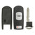 Keyless2Go Keyless2Go 3 Button Shell For Mazda Smart Proximity Remote Key WAZSKE13D01 Smart Key Shells
