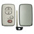 4 Button Shell For Toyota Smart Proximity Remote Key HYQ14AAB, HYQ14ACX - Silver