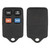 Keyless2Go Keyless2Go 4 Button Replacement Shell for Ford Remotes FCC GQ43VT4T Shells