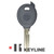 Keyline Gray Head Chipless Pod Key Shell Y159 for Chrysler Y160 Y164- 5 Pack