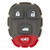 Keyless2Go 4 Button Replacement PAD for GM KOBGT04A 22733523 15252034 - 5 PACK Keys & Remotes