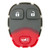 Keyless2Go 3 Button Replacement PAD for GM KOBGT04A 15777636 - 5 PACK Keys & Remotes