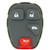 Replacement 4 Button Pad Van GM KOBGT04A (5 PACK)