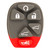 Keyless2Go 6 Button Remote PAD ONLY For GM OUC60270 OUC60221 22756462 - 5 PACK Keyless2Go