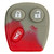 3 Button Replacement Pad for GM LHJ011 - 5 PACK