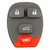 Keyless2Go 4 Button Hatch Replacement PAD for GM OUC60270 20952476 - 5 PACK Button Pads