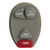 Keyless2Go 4 Button Replacement PAD for GM L2C0007T 10335582-88 - 5 PACK Our Automotive Brands