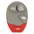Keyless2Go 4 Button Replacement PAD for GM L2C0007T 10335586 - 5 Pack Shells