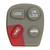 Keyless2Go 4 Button Replacement PAD for GM KOBUT1BT 25678792 - 5 PACK Our Automotive Brands