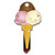 Lucky Line Lucky Line Key Shapes Ice Cream - 5 Pack - Kwikset KW Key Shapes