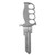 Lucky Line Forged Key Shapes Knife - 5 Pack - Schlage SC
