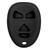 Keyless2Go Replacement Silicone Jacket Keyless Remote Cover GMC86 for GM - Black Auto Accessories
