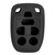 Keyless2Go Replacement Silicone Jacket Keyless Remote Cover HNDAD76 for Honda 6 Button Remote Key N5F-A04TAA - Black Keyless2Go