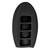 Keyless2Go Replacement Silicone Jacket Keyless Remote Cover for Nissan Smart Keys - Black Remote Protectors
