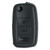 Keyless2Go Replacement Silicone Jacket Keyless Remote Cover VWH14 for Volkswagen - Black Keyless2Go