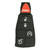 Keyless2Go 5 Button Replacement Pad-25 for Chrysler / Dodge/ Jeep Pod Keys IYZ-C01C - 5 PACK Keyless2Go