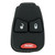 Keyless2Go Replacement 3 Button Pad for Dodge Chrysler Jeep - 5 PACK Button Pads