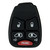 Keyless2Go Replacement 5 Button Pad for Dodge Chrysler Jeep - 5 PACK Keys & Remotes