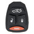 Keyless2Go Replacement 4 Button Pad for Dodge Chrysler Jeep - BIG buttons - 5 PACK Keyless2Go