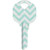 ILCO KW1/KW10 BIG Personali-Keys (large bow keys) CHEVRON- 5 PACK