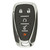 Original Chevrolet 5-Button Smart Key HYQ4EA 13529636 433 MHz, New OEM Proximity Keys