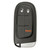 Original Jeep 3-Button Smart Key GQ4-54T 68105087AC 433 MHz, New OEM OEM Hidden