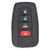 Toyota Toyota Corolla Hybrid 4 Button Smart Proximity Key HYQ14FBN 8990H-12040 - New OEM Hidden