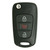 Original KIA Soul Remote Flip Key Kia Soul 3 Button Flip Key NYOSEKSAM11ATX (AM F/L) 95430-2K340 - New Keys & Remotes