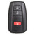 Original Toyota Prius 3 Button Smart Key HYQ14FBC / 89904-47530 - New OEM Hidden