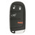 Original Jeep 4-Button Smart Key M3N-40821302 68143504AB 433 MHz, New OEM Shop Automotive