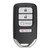 Original Honda 4-Button Smart Key Driver 2 A2C97488400 72147-T6Z-A31 433 MHz, New OEM Proximity Keys