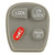 4 Button REAR 2x Replacement PAD for GM KOBUT1BT 15732805
