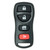 Keyless2Go Infiniti Nissan 4 Button Remote KBRASTU15 28268-5Y701