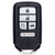 AUTEL Autel MaxiIM IKEY IKEYHD5TPR 5-Button Smart Key Honda Style For KM100 Universal Remotes & Blades