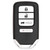 Keyless2Go Honda 4-Button Smart Key No Memory CWTWB1G0090 72147-TVA-A11 433 MHz, Premium Aftermarket
