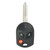 Keyless2Go Keyless2Go 3 Button Remote Head Key Replacement For Ford OUCD6000022 164-R7043 Old Style Keyless2Go