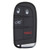 Dodge 4 Button Smart Key M3N-40821302, 68375133AA, 433 MHz - Aftermarket