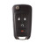 ILCO 4 Button Remote Head Key For GM, KR55WK50073 