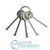 5 Pc Warded Padlock Pick Set