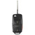 Volkswagen Replacement 4 Button Remote Head Flip Key NBG735868T, 1J0959753AM / 1J0959753DC, 315 MHz, Standard Aftermarket